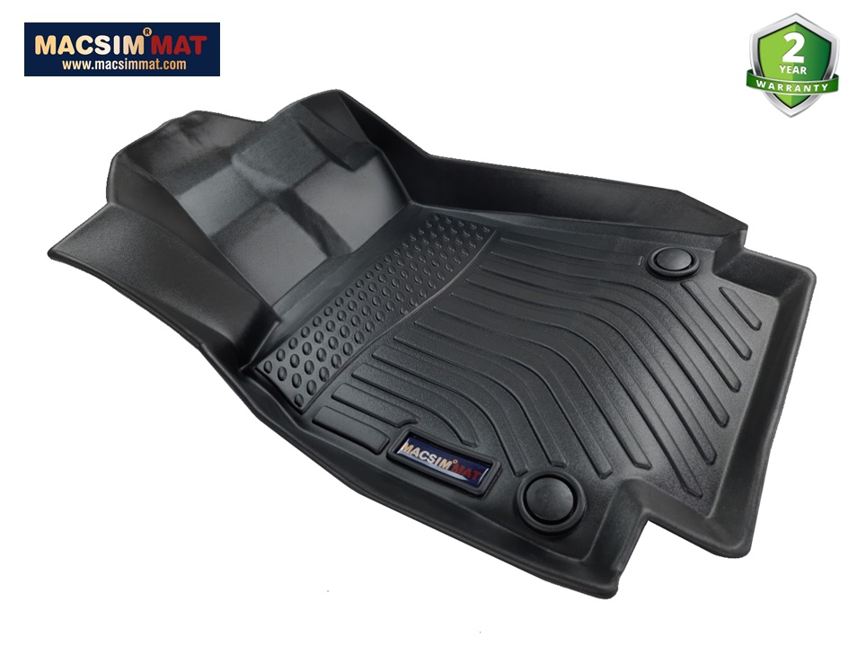 Thảm lót sàn xe ô tô Audi A7 2012-2017 Nhãn hiệu Macsim chất liệu nhựa TPV cao cấp màu đen