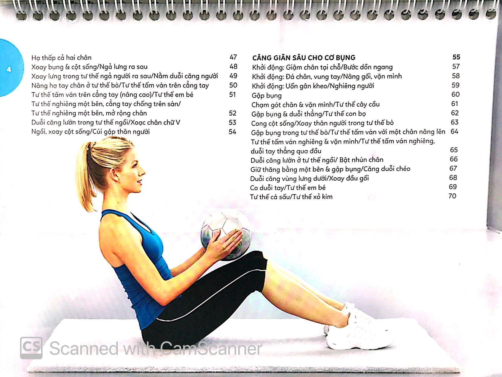 Sách Lò Xo - 15 Phút Tập Bụng (Kèm 1 DVD)