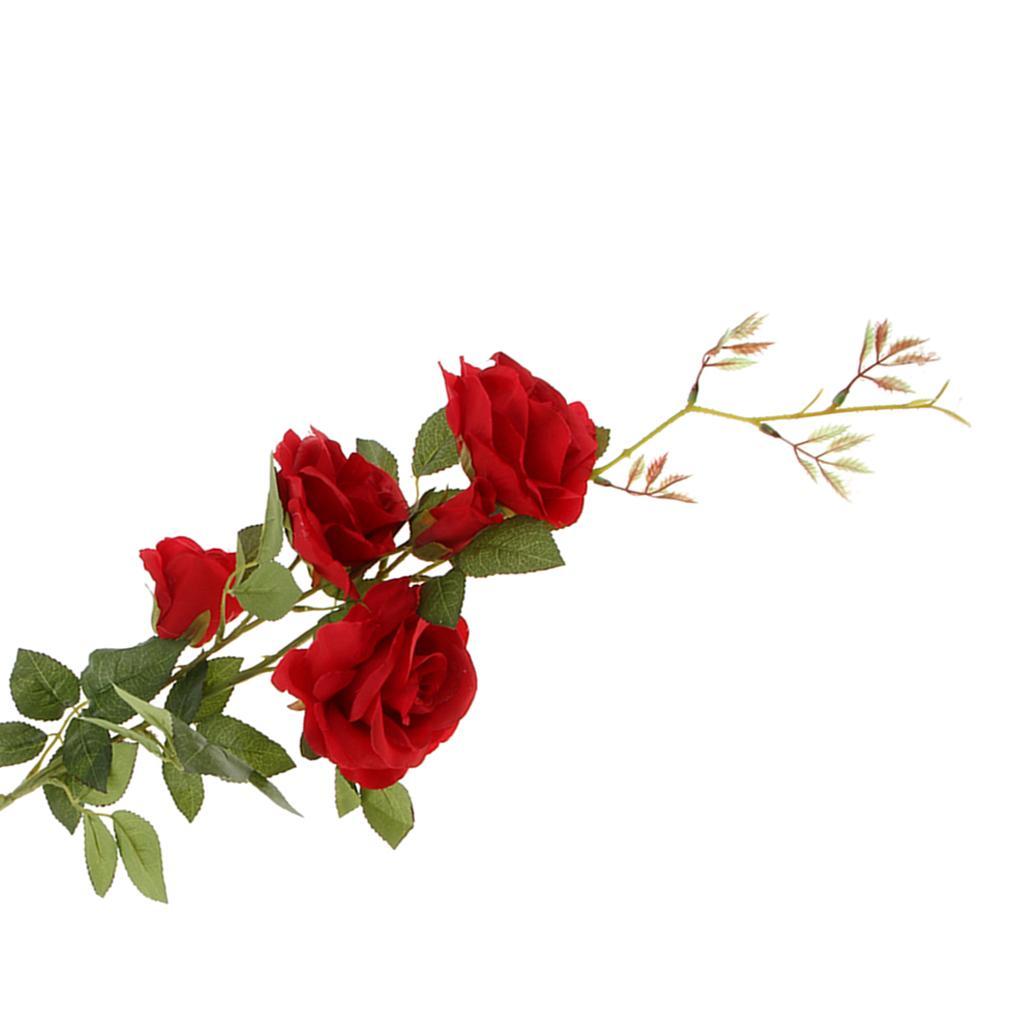 Simulation Silk Rose Flower DIY Bouquet Wedding Home Decoration