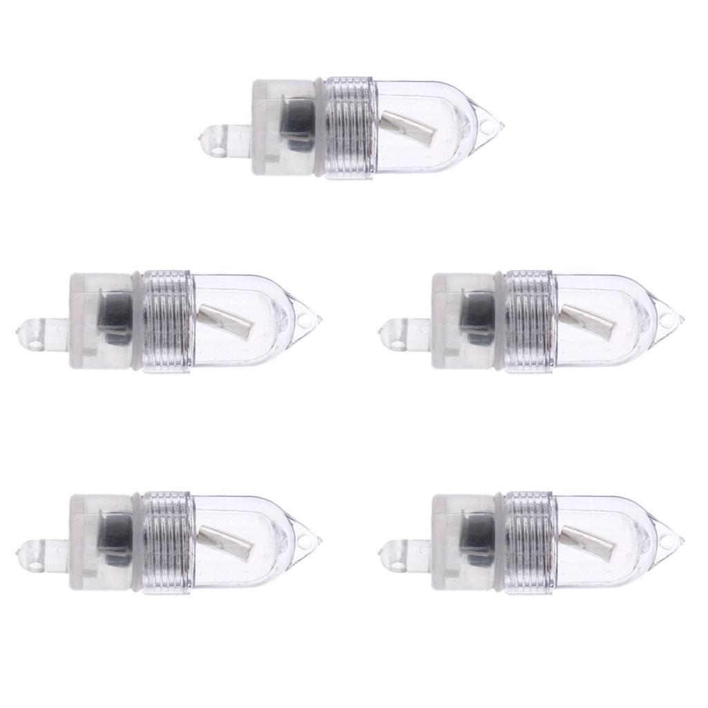 Set of 5 LED Lights Fishing Tackle Night Sea Fishing Rod LED Light Clip