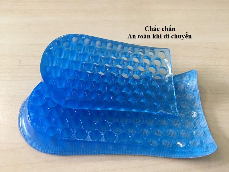 Hình ảnh Combo 4 miếng lót đế giày tăng chiều cao silicon siêu êm ái, giày đế cao