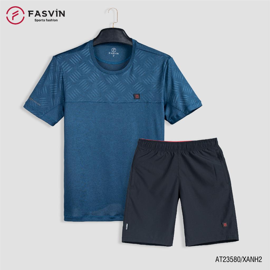 Bộ quần áo thể thao nam Fasvin AT23580.HN chất vải mềm nhẹ co giãn thoải mái