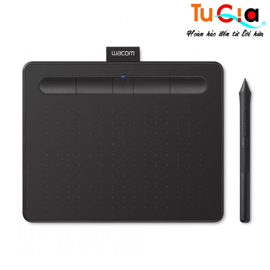 Bảng vẽ cảm ứng Wacom Intuos S CTL-4100 Small (Black) - Hàng chính hãng