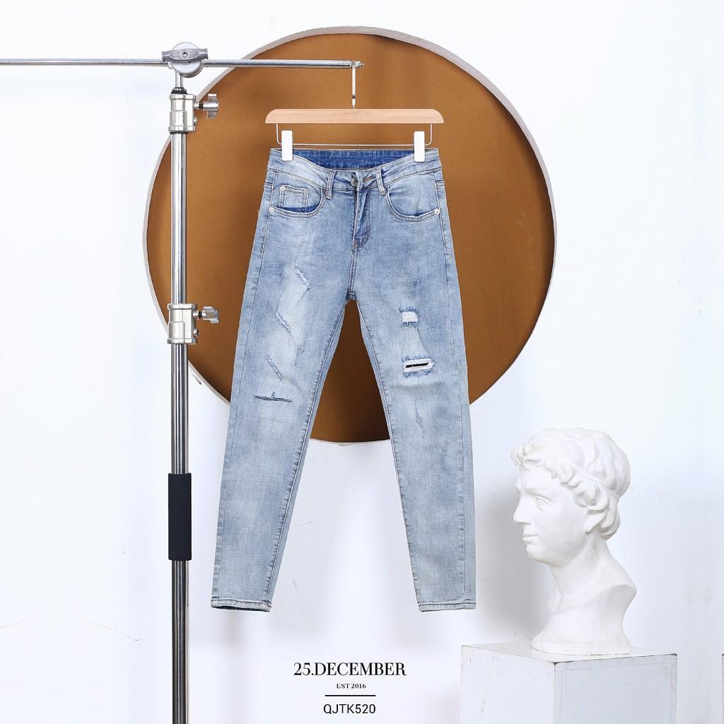 Quần JEAN nam đẹp 25.DECEMBER cao cấp - Dáng Skinny QJTK520