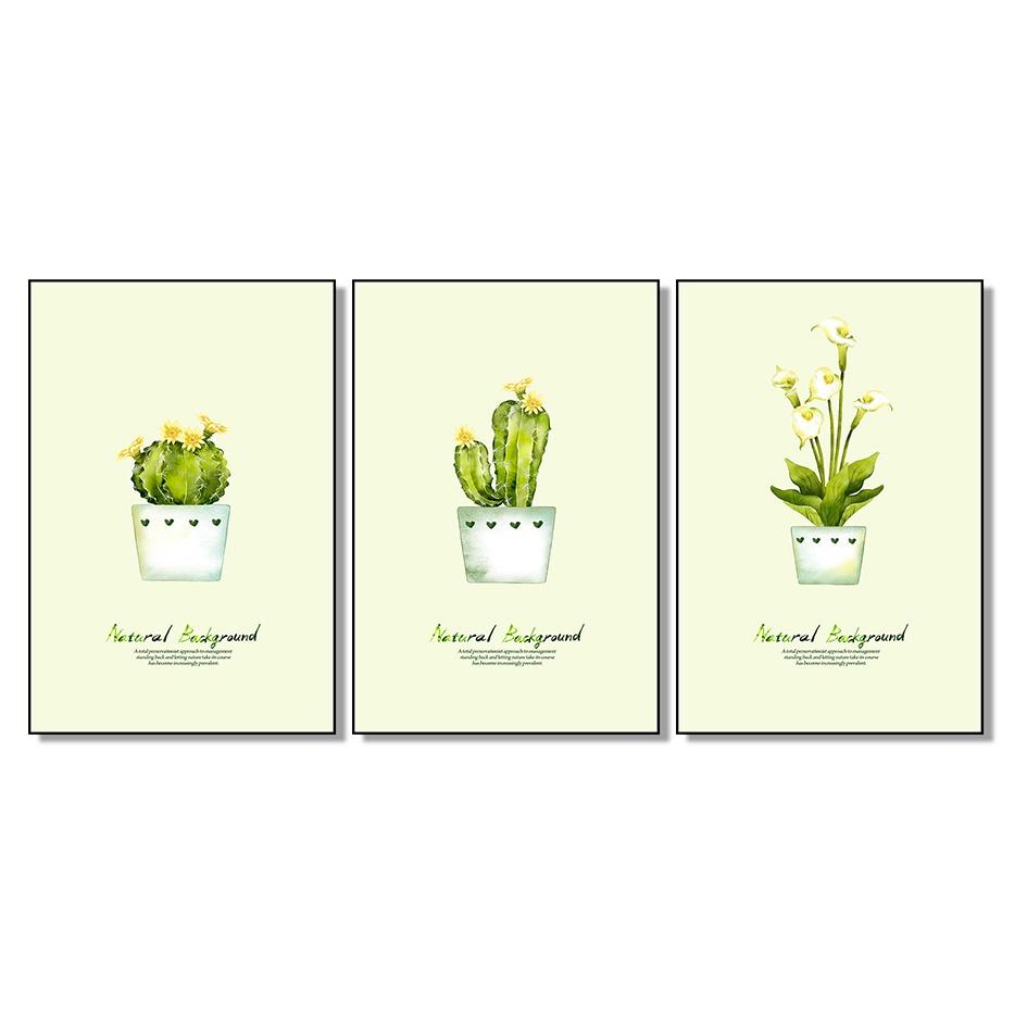 Tranh treo tường giá rẻ, tranh bộ ba scandinavian phòng khách