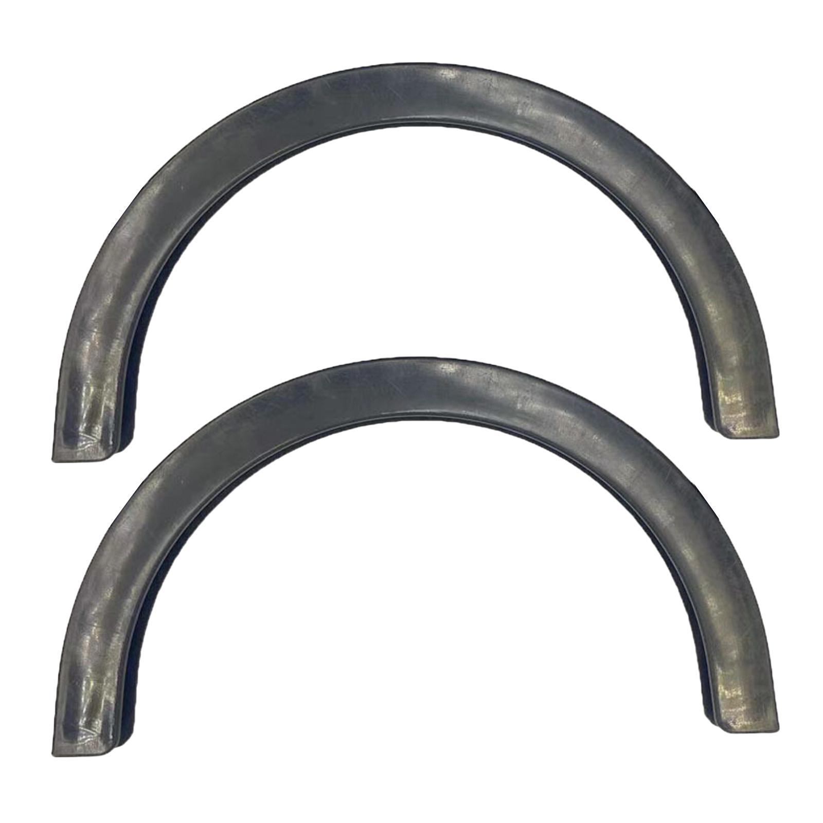 2pcs Rubber Strip Gear for Longboard Skateboard Protection Black