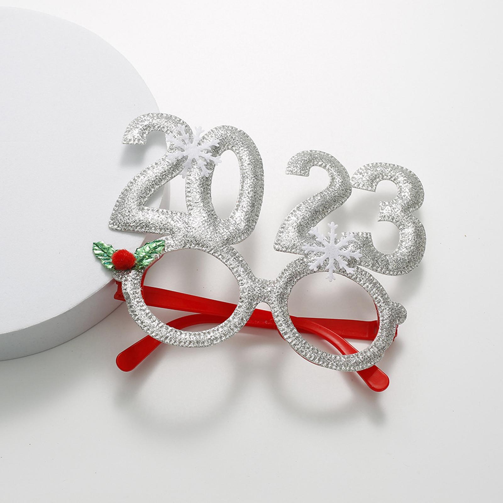 Christmas Glasses Prop Kit Christmas Decoration Costume Glasses Cosplay Glasses for Cosplay