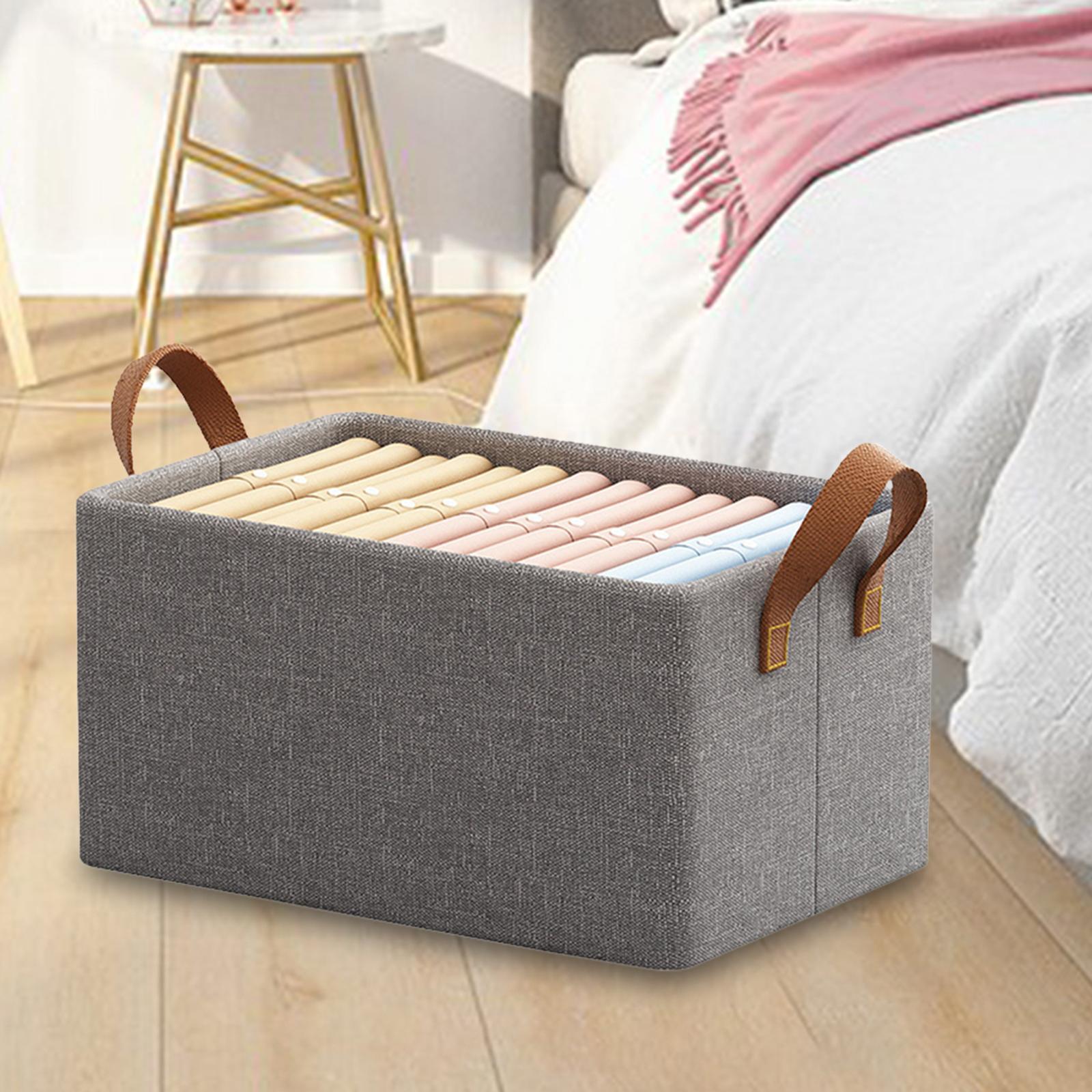 Fabric Storage Bin Multifunction Clothes Basket for Wardrobe Bedroom Laundry