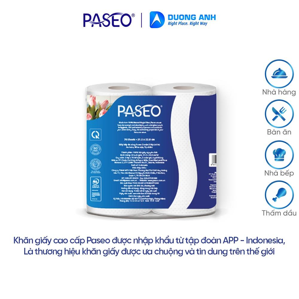 Khăn giấy đa năng Paseo 70 tờ 2 lớp 2 cuộn