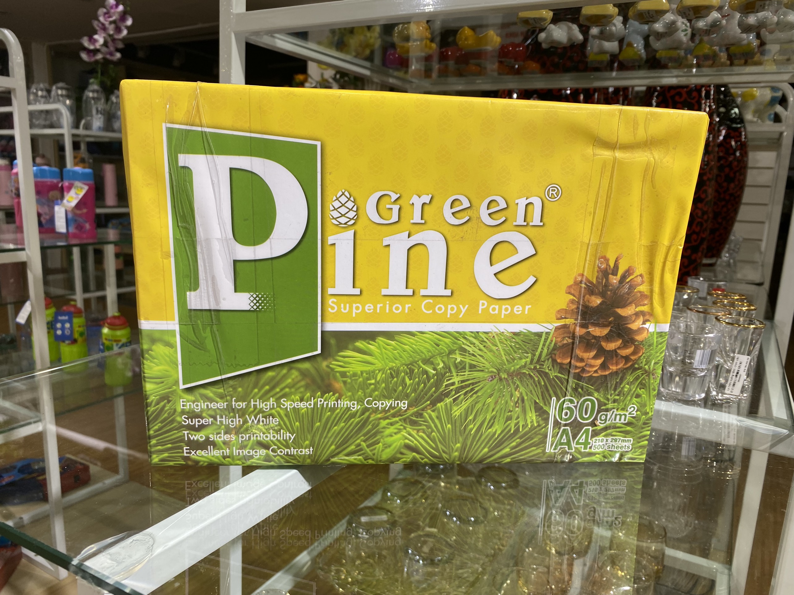 Giấy in, giấy photo Green Pine A4 ĐL 60gsm - 65gsm - 70gsm ( 500 tờ/1 ram ) - Giấy In Văn Phòng