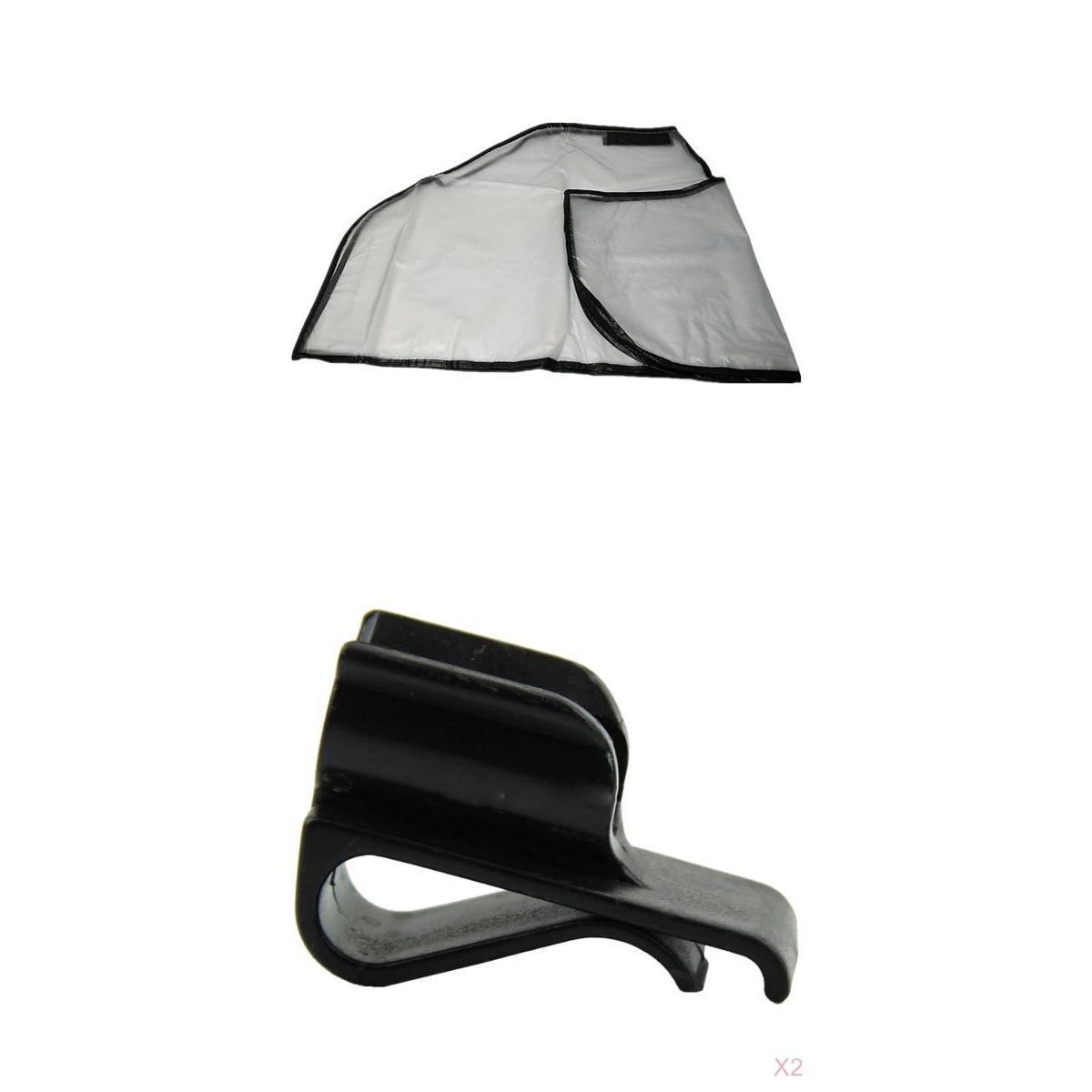 Waterproof Golf Club Travel Bag Rain Cover  & 2pcs Bag Clubs Clips