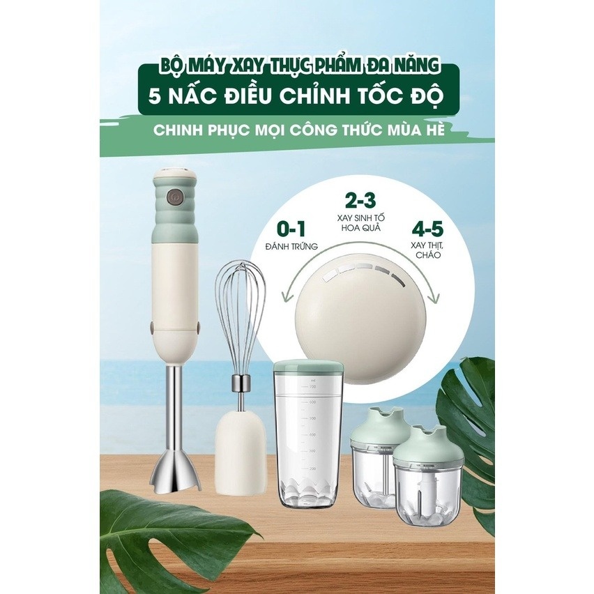 (TNB006) Bộ máy xay cầm tay đa năng JBQ-B50E1 công suất 500W