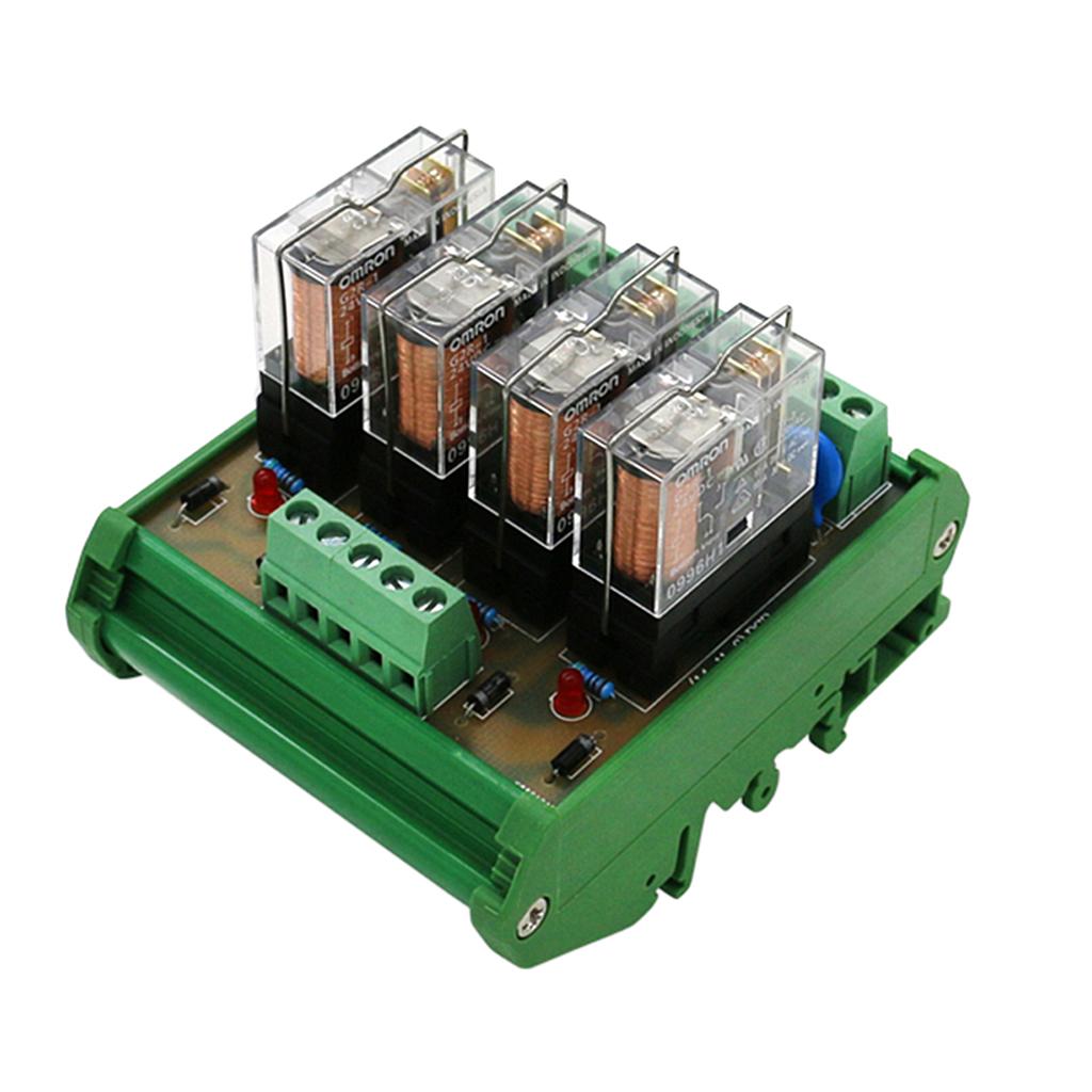 24V DC 4-Channel Relay Shield Module Expansion Board for Raspberry