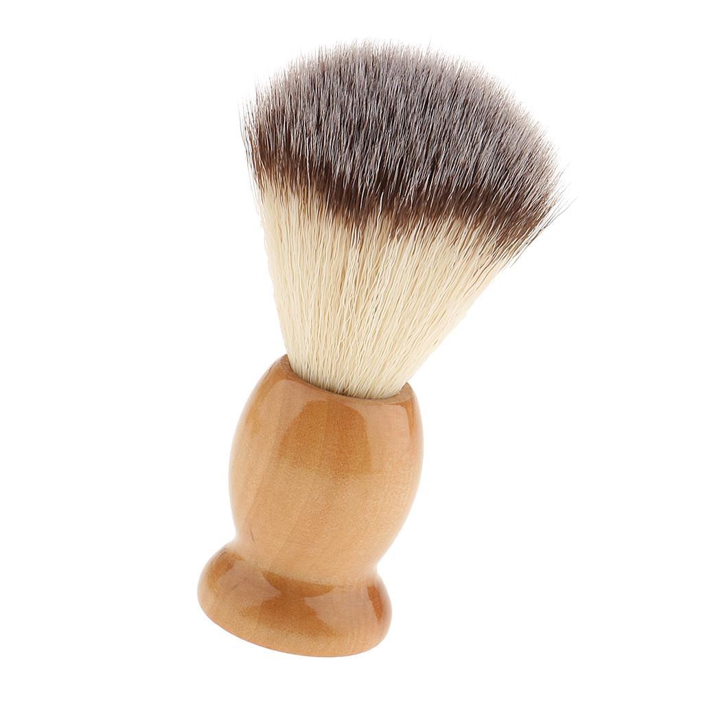 Shaving Brush Holder Made of Wood Stainless Steel Acrylic Cup Cup for Men