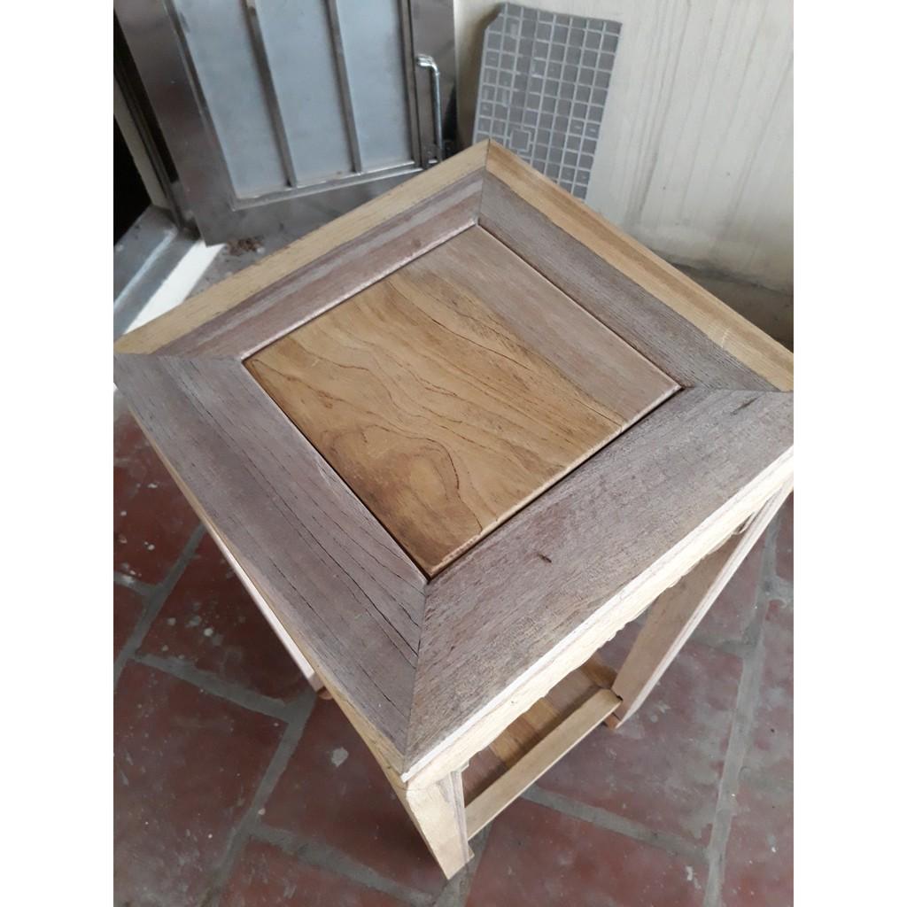 Đôn vuông gỗ hương cao 40 đến 80cm