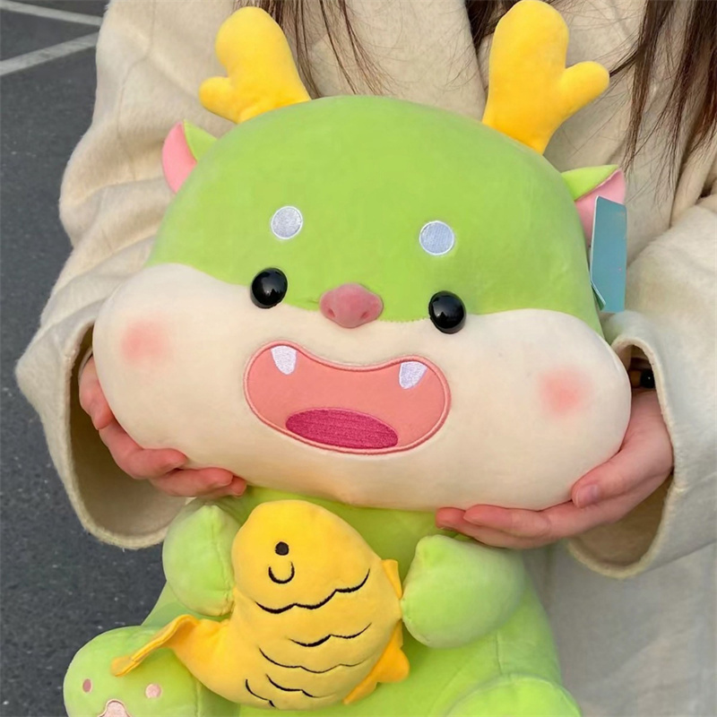 Thú nhồi bông rồng xanh cute - Size 20cm - Màu ngẫu nhiên - Quà tặng gấu bông con rồng mini êm mịn.