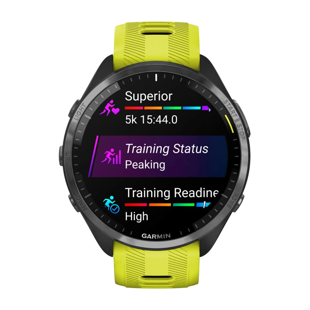 Đồng Hồ Thông Minh Garmin Forerunner 965 Kiểu dáng thể thao, viền titanium cao cấp - Hàng Chính Hãng FPT