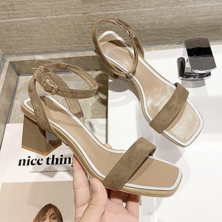 Giày Cao Gót Da Lộn Thời Trang Thanh Lịch Cho Nữ