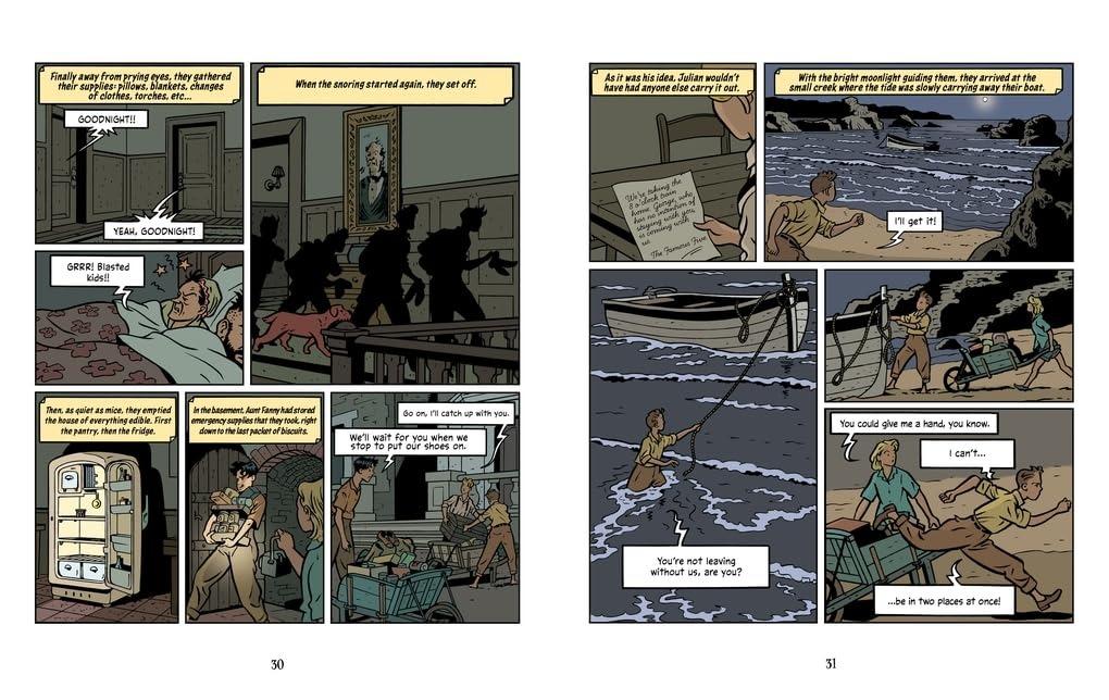 Sách ngoại văn: Famous Five Graphic Novel - Five Run Away Together