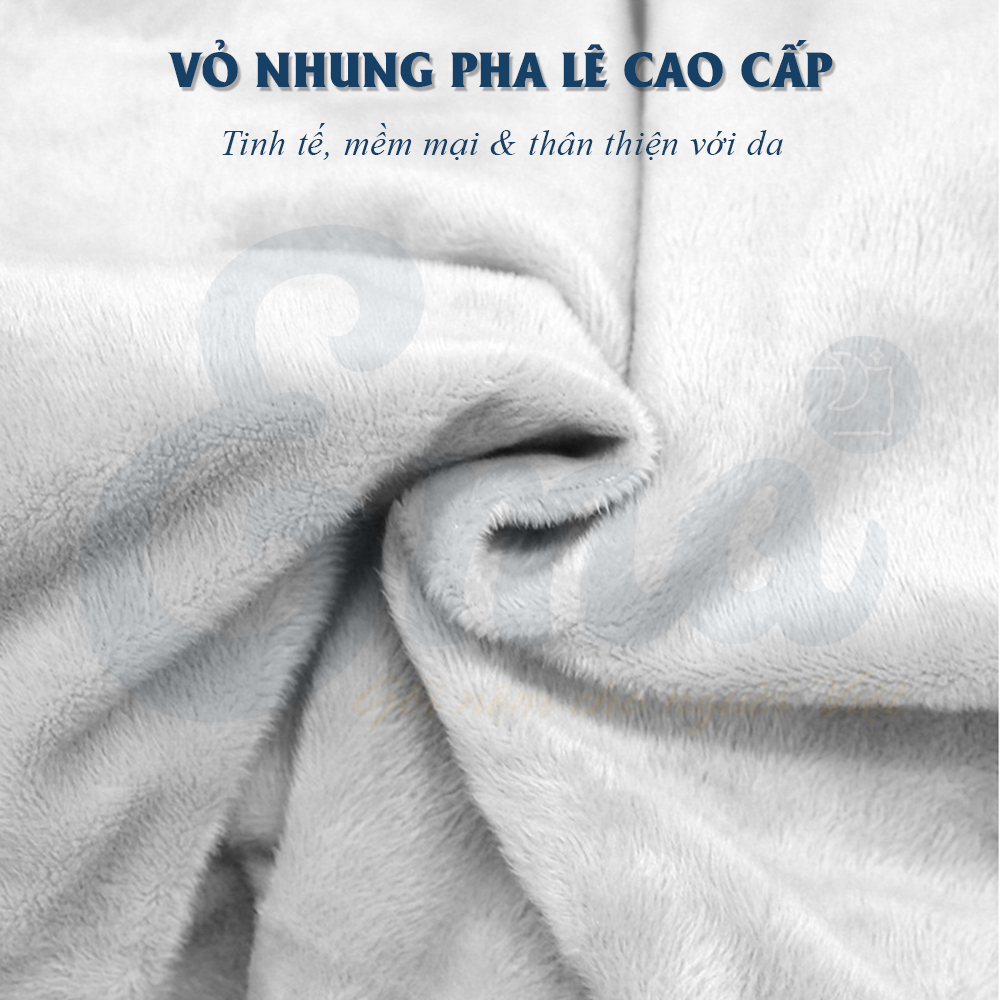 Gối chữ U kê cổ có mũ trùm đầu EMA - Dành cho dân văn phòng, đi du lịch, tàu xe