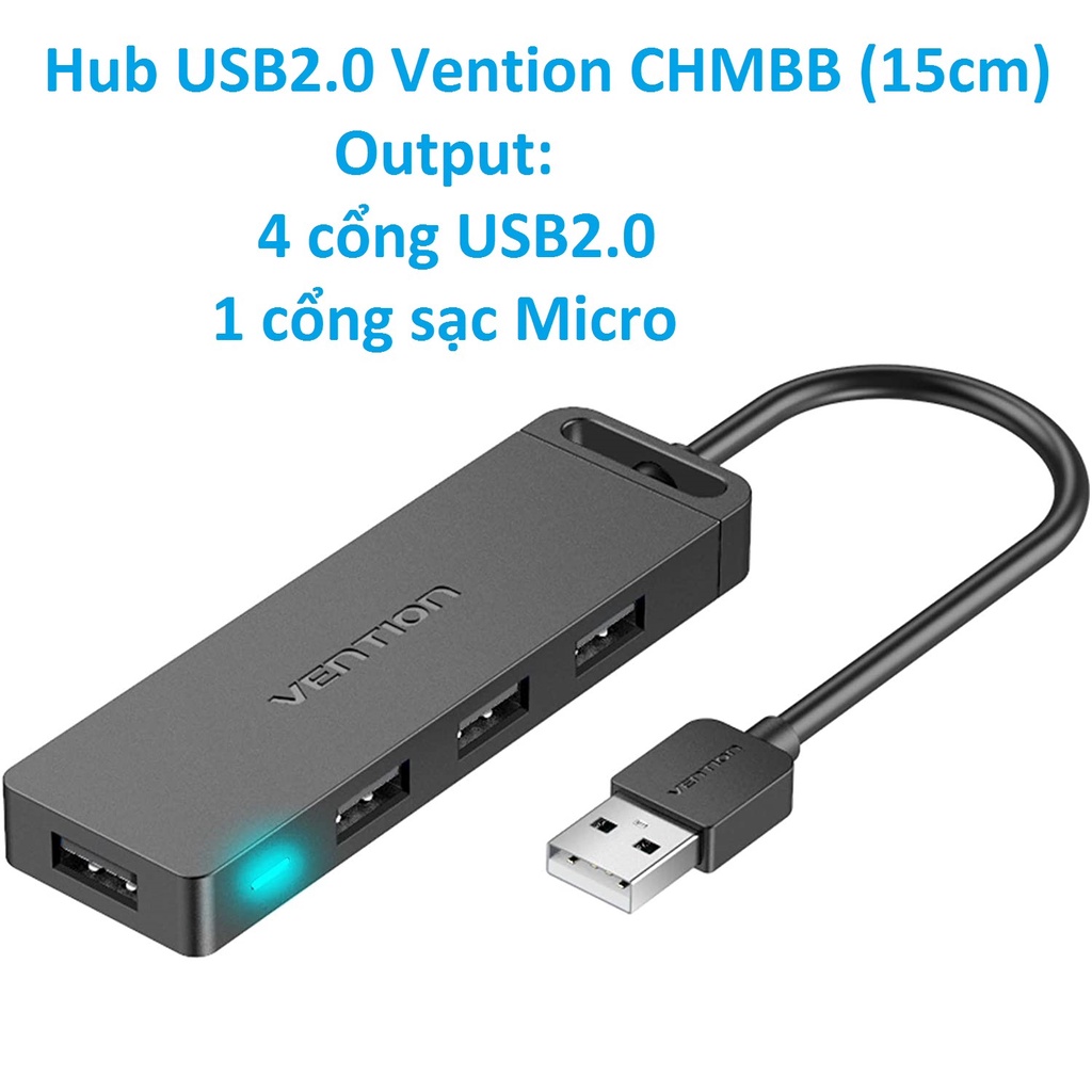 Hub/ bộ chuyển cổng USB 3.0 ra 4 cổng USB 3.0 Vention  CHLBB - Hàng chính hãng