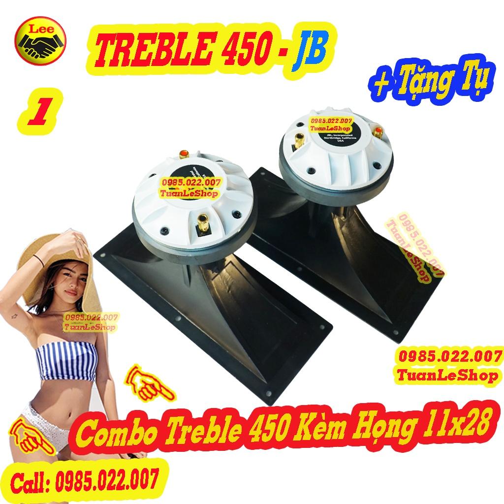 01 COMBO TREBLE 450 JB NẮP NHÔM TRẮNG REN XOÁY – Giá 1 LOA 450 J B L TRẮNG REN XOÁY + PHỄU 11X28 + TỤ 2,2