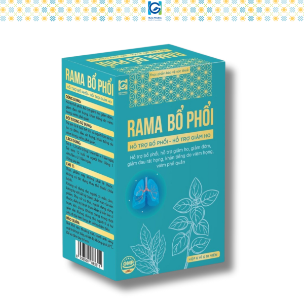 Viên uống giảm ho, bổ phế HGSG Pharma RAMA BỔ PHỔI