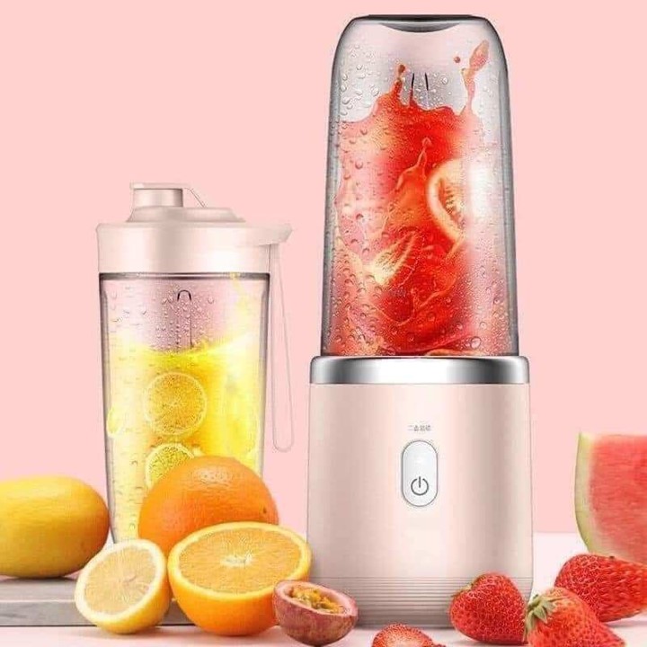 Máy xay sinh tố, máy say mini cầm tay sạc pin tích điện CHIGO 6 lưỡi xoay đa năng dung tích 300ml sạc pin USB