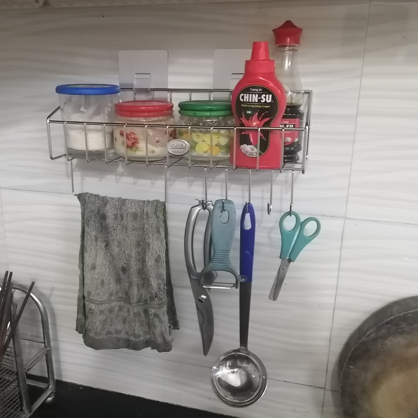 Kệ để đồ đa năng dính tường Inox 304 hàng Việt Nam xuất Nhật