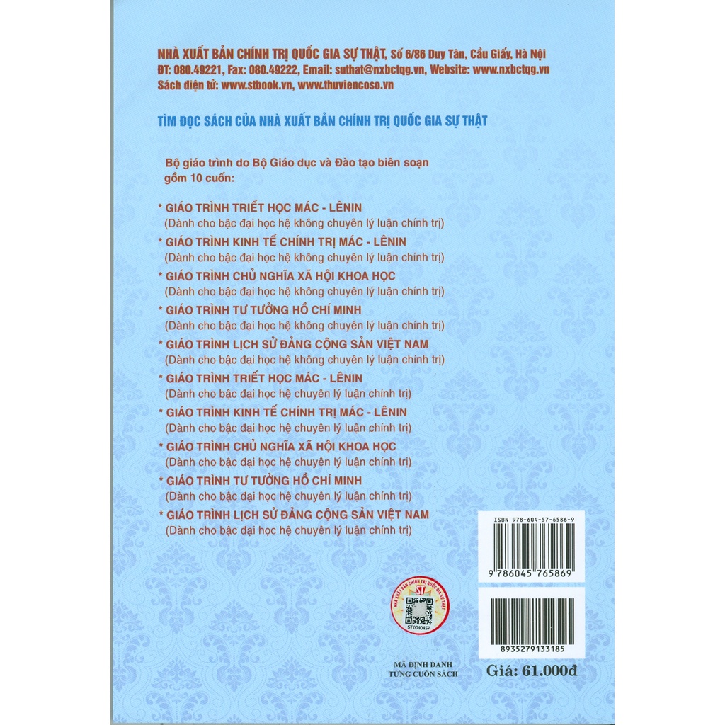 Giáo Trình Chủ Nghĩa Xã Hội Khoa Học