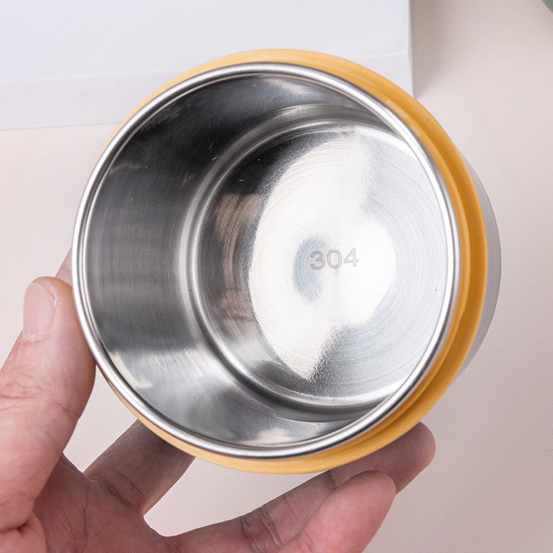 Bình Ủ Cháo Cốc Đựng Cháo Giữ Nhiệt Tedemei Chất Liệu Inox 304 Kèm Thìa Dung Tích 530ml