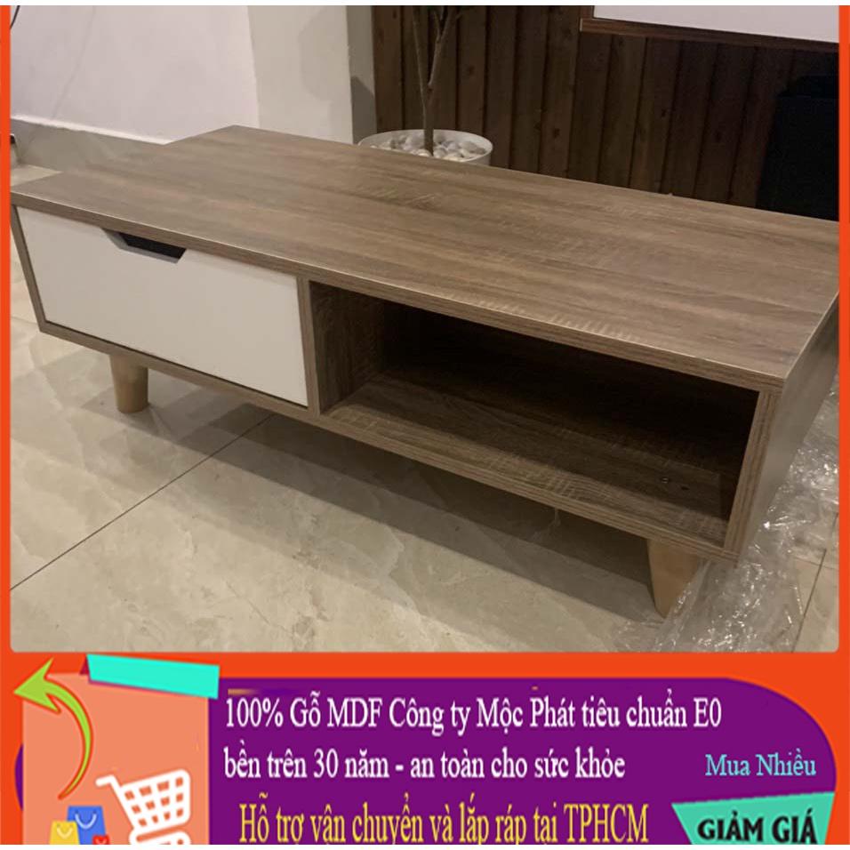 Bàn Trà ,Bàn Cafe, Bàn Sofa - Bàn trà sofa có ngăn kéo - gỗ mdf 18mm công ty Ba Thanh độ bền trên 30 năm