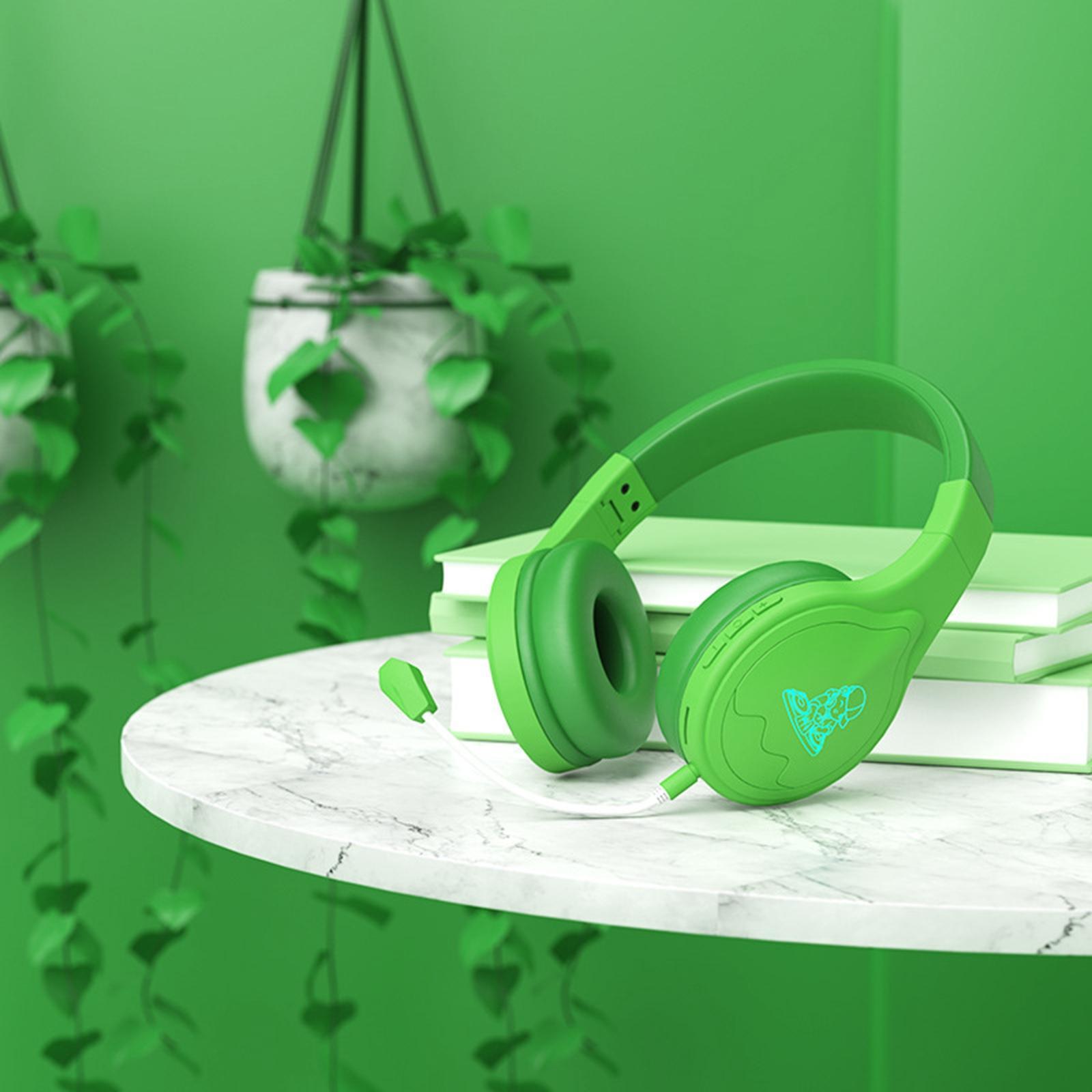 Kids Headset Noise Canceling Folding Design Headphones for Library Children