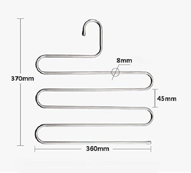 Combo 3 móc 5 tầng Nhà của Mẹ chuyên dùng treo quần và khăn, chất liệu sắt sơn chống gỉ- màu sắc giao ngẫu nhiên