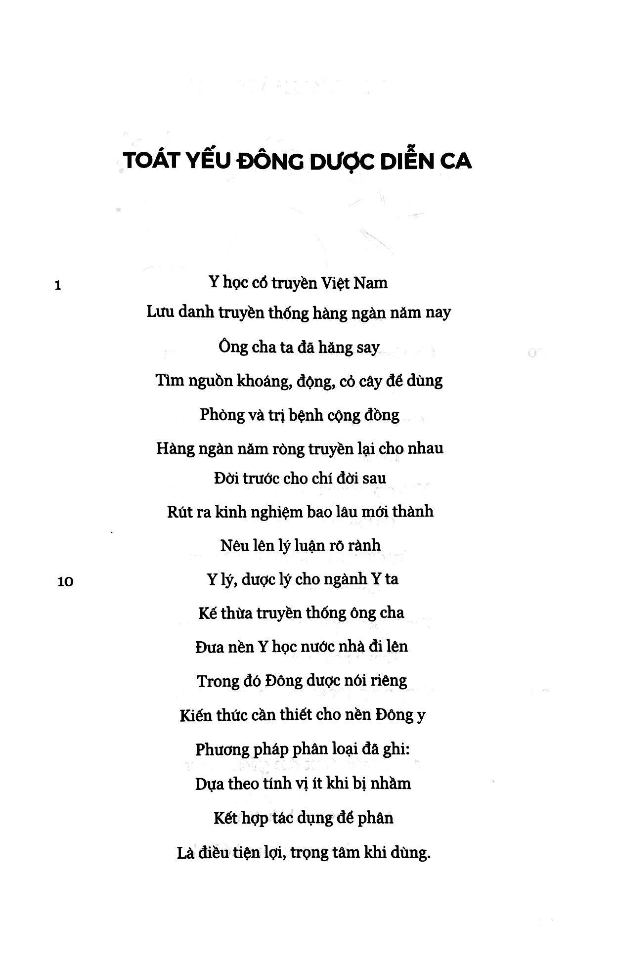 Sách Toát Yếu Đông Dược Diễn Ca