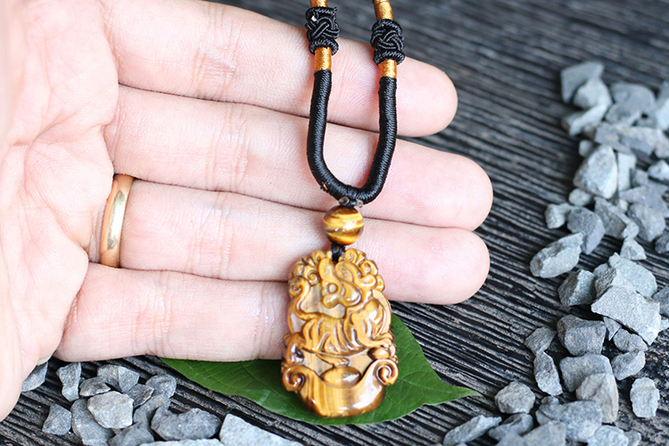 Mặt Dây Chuyền 12 Con Giáp Đá Mắt Hổ Ngọc Quý Gemstones