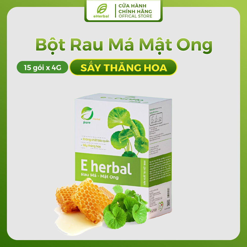 Bột Rau Má mật ong sấy thăng hoa
