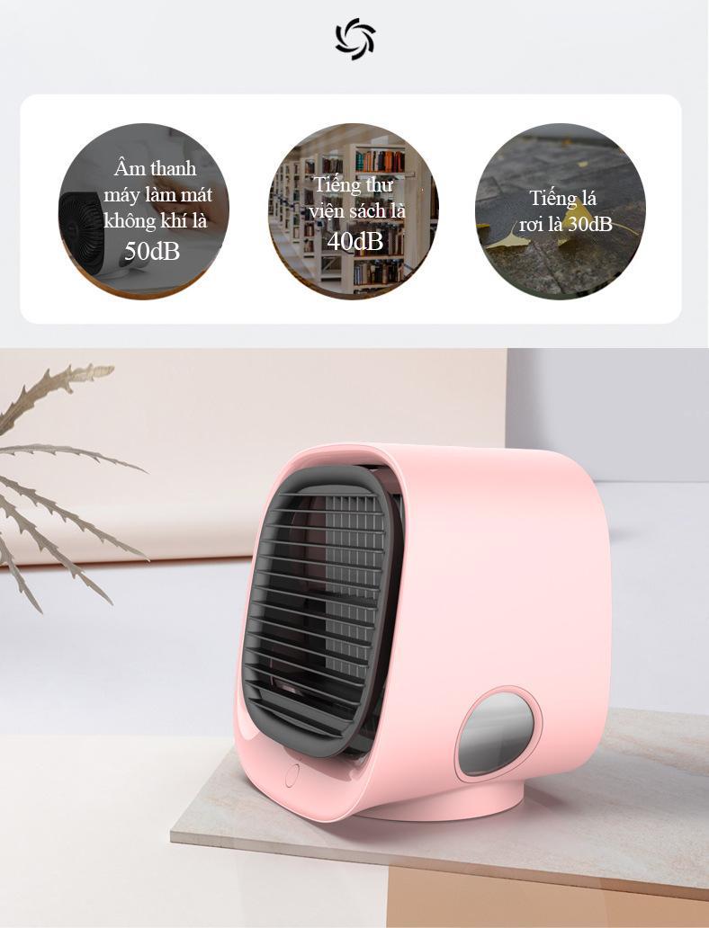 Quạt điều hòa mini để bàn TiLoKi Air Cooler M201 3 tốc độ làm mát nhanh tiết kiệm điện - Hàng Chính Hãng