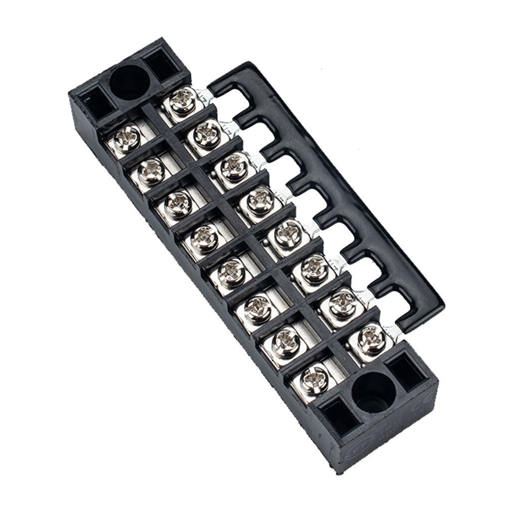 5Pcs 8 Position Dual Row Screw Barrier Terminal Block Terminal Barrier Strip