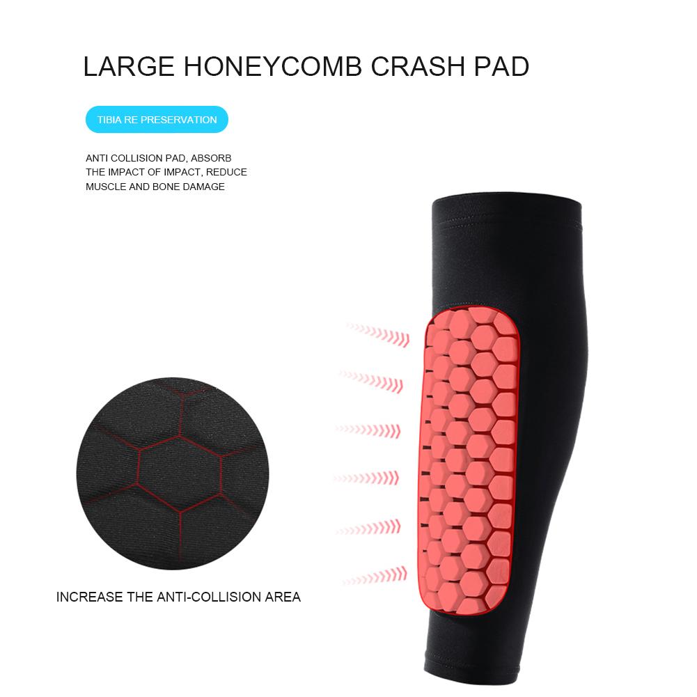 1 Bóng Đá Bảo Vệ Ống Chân Thể Thao Ngoài Trời Tổ Ong Miếng Lót Chống Va Chạm Bảo Vệ Bảo Vệ Chân Tất Bảo Vệ Thể Thao An Toàn Gear Color: 1Pc Black Size: XL