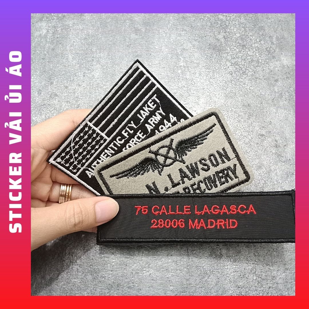 Sticker Patch Ủi Quần Áo,BALO phụ kiện thời trang dùng để trang trí quần áo !