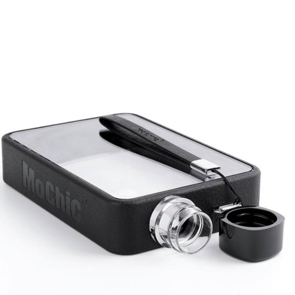 2pcs Fashion Memo Book Bottle Sports Travel School Flat Kettle BPA-free