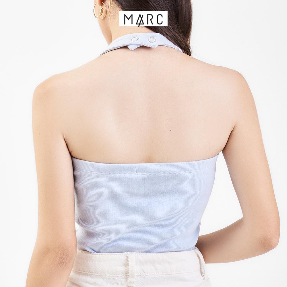 Áo thun nữ MARC FASHION cổ yếm form ôm cài nút sau FALH061822