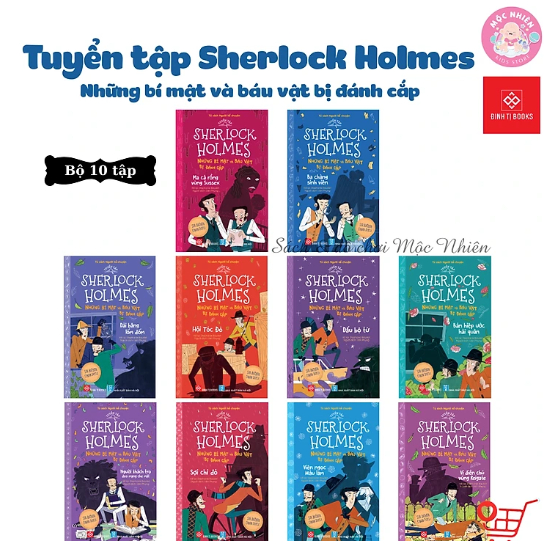Sách - Combo 10 tập Tuyển tập Sherlock Holmes - Những bí mật và báu vật bị đánh cắp