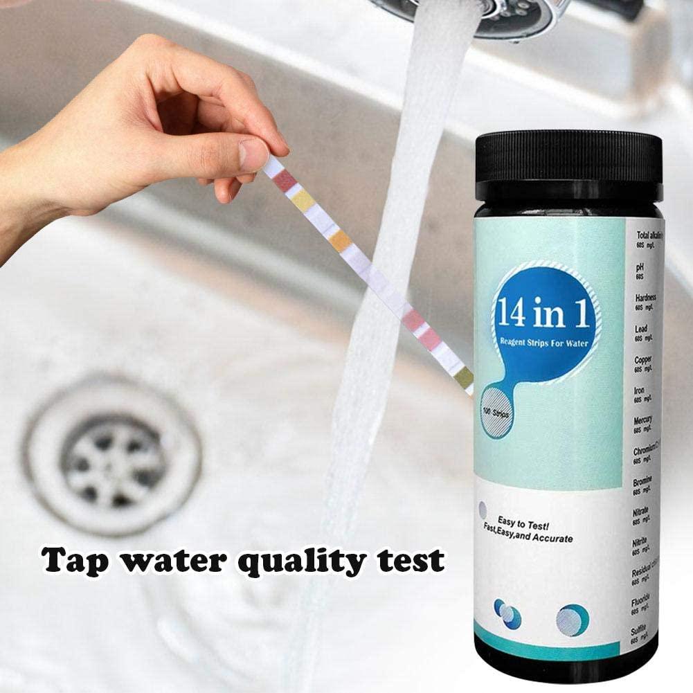 100 Gói Que Kiểm Tra Chất Lượng Nước Uống cho Hồ Cá, Nước Uống, Phát Hiện Dễ Dàng Và Nhanh Chóng Độ Cứng, Độ pH, Brom, Nitrat và hơn thế nữa