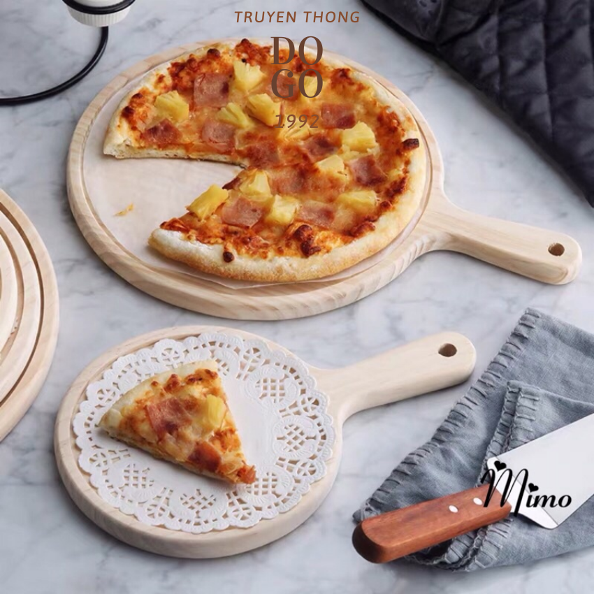 Khay gỗ Decor đựng Piza DOGO1992 chất liệu gỗ thông thân thiện với môi trường