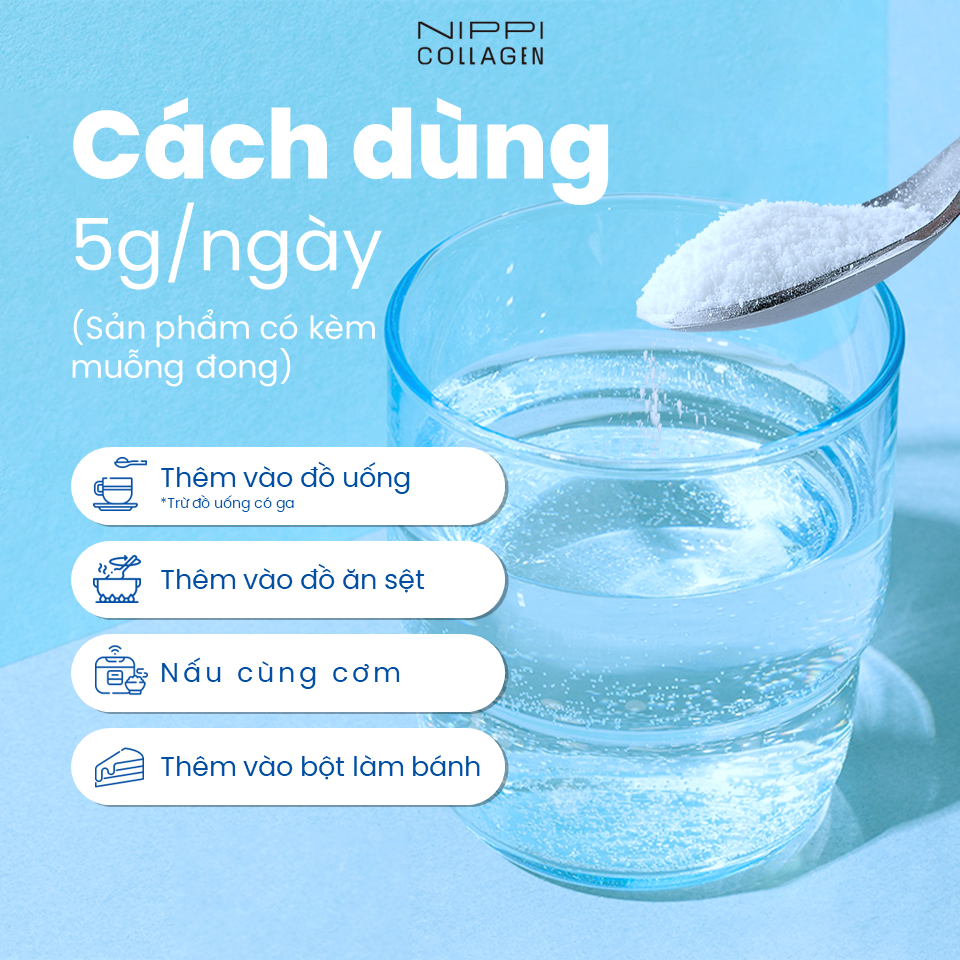 NIPPI Collagen 100 nguyên chất 100% peptide