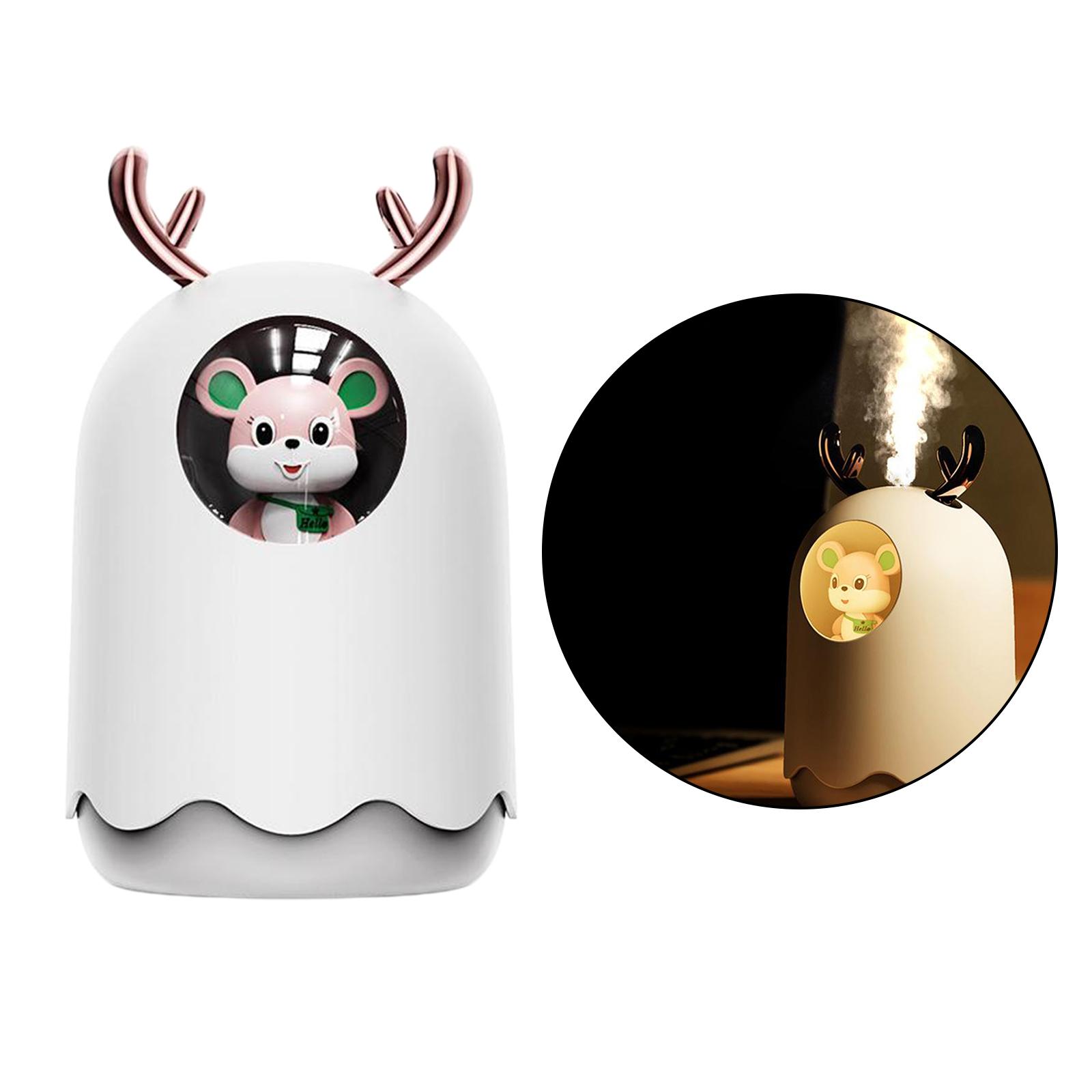 Colorful Cool Mini Humidifier, USB Personal Desktop Quiet Humidifier for Office, Car, Room, Bedroom, 2 Mist Modes