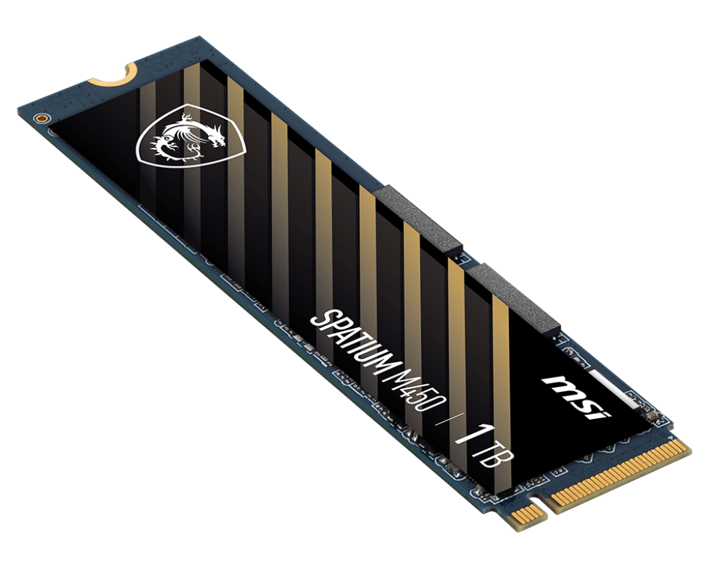 Ổ cứng SSD MSI SPATIUM M450 | PCIe , Gen3 x4 NVMe M.2 | Read 3600 MB/s - Write 3000 MB/s | 600TBW | Bảo hành 5 năm | Hàng Chính Hãng