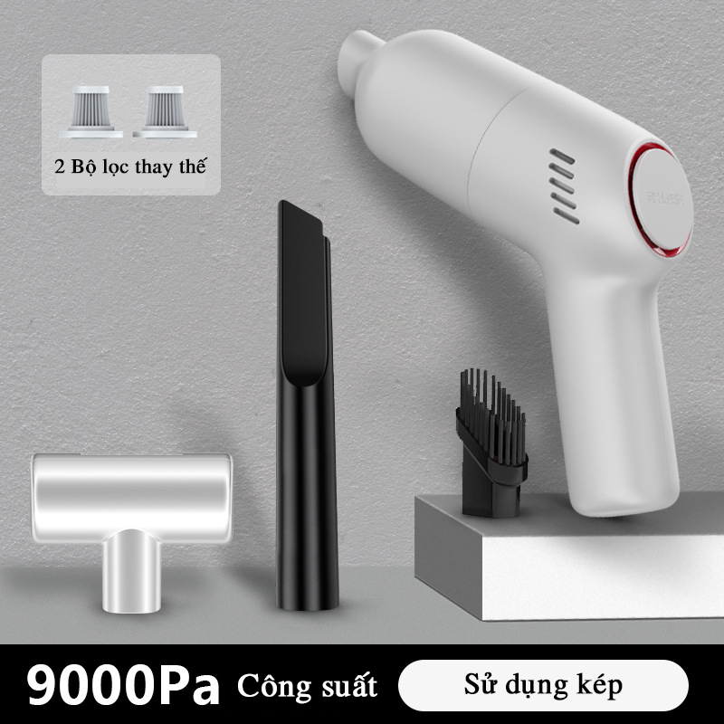 Máy hút bụi cầm tay mini SUITU LB-067C hút bụi giường, ô tô lực hút 9000PA hàng chính hãng MHB01